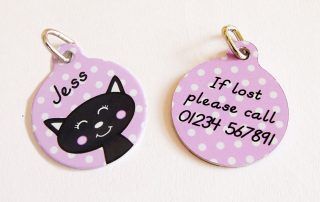 personalised cat ID tag